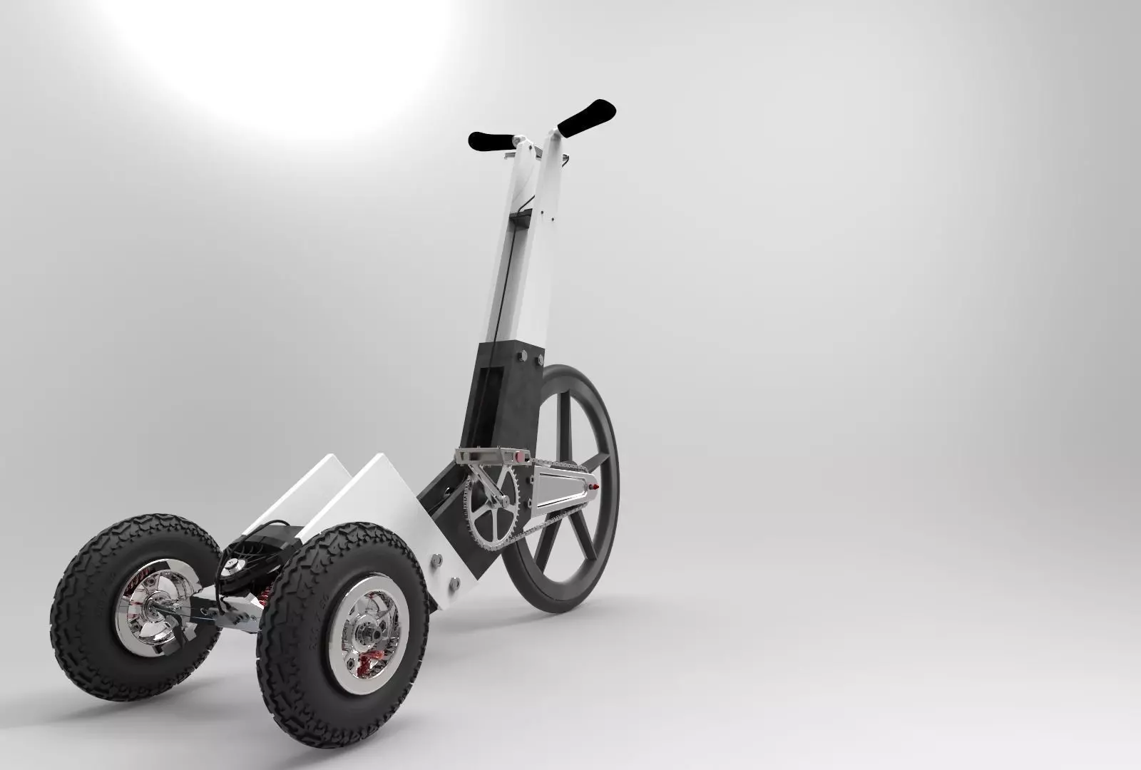 BDP STANDING BIKE   Inspirated Halfbike 3D model_0
