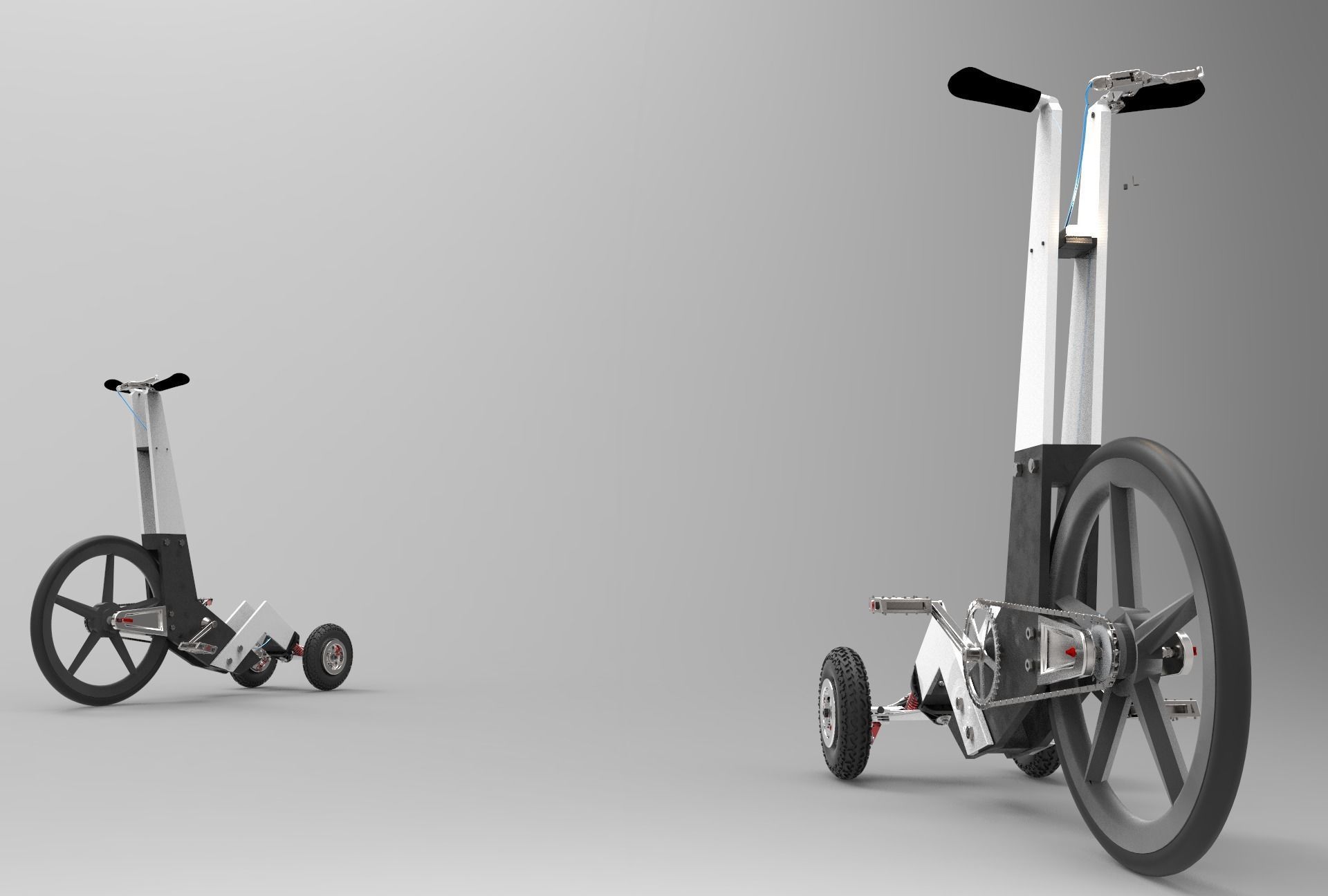 BDP STANDING BIKE   Inspirated Halfbike 3D model_5