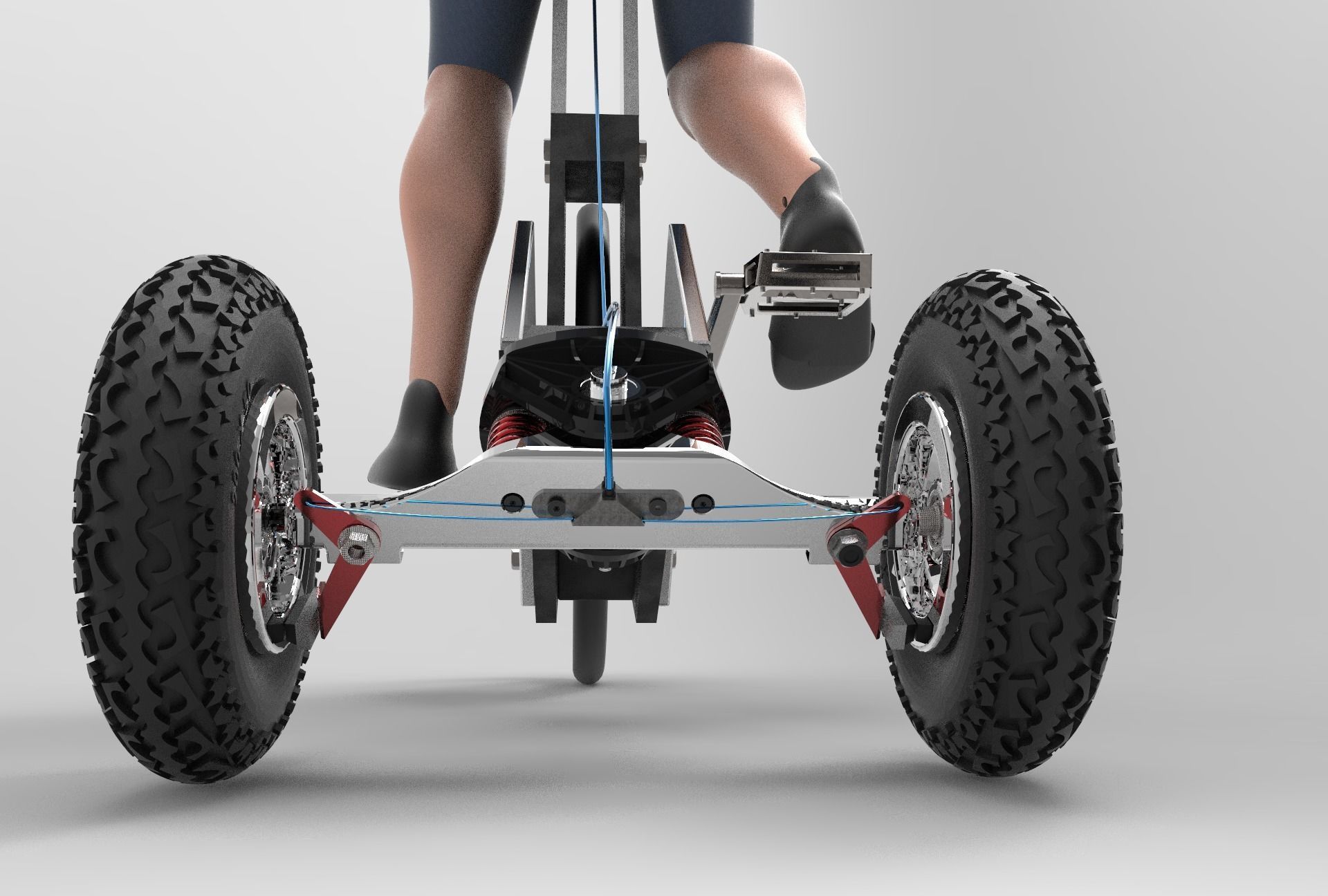 BDP STANDING BIKE   Inspirated Halfbike 3D model_3