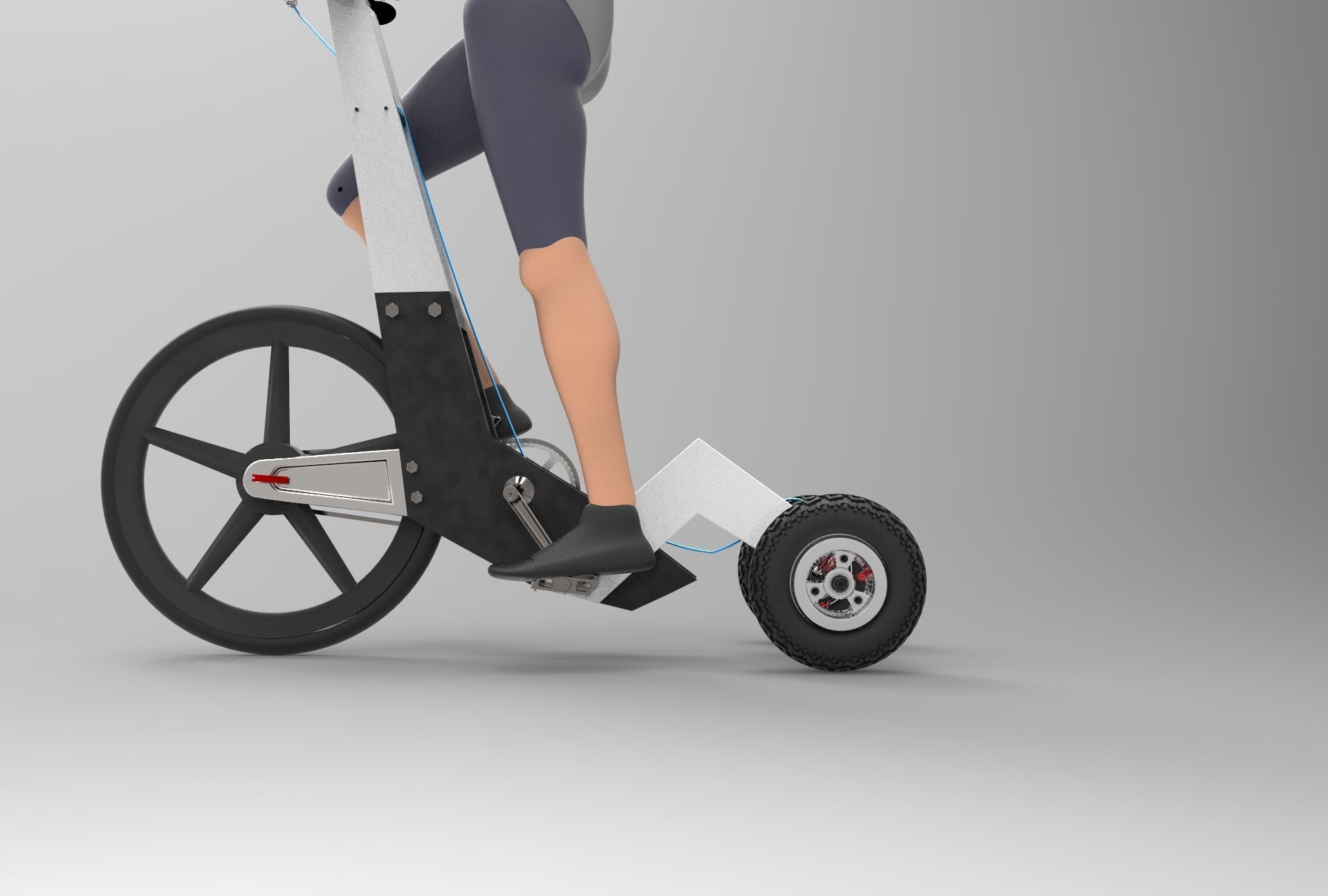 BDP STANDING BIKE   Inspirated Halfbike 3D model_7