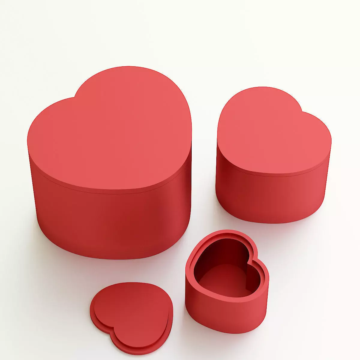 Heart box for gift 3D print model_0