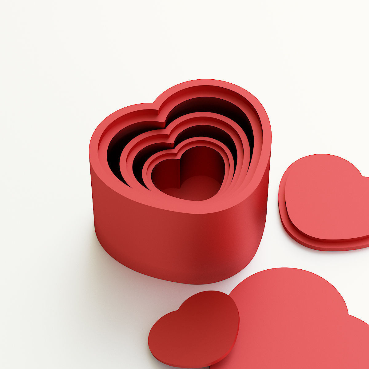 Heart box for gift 3D print model_1