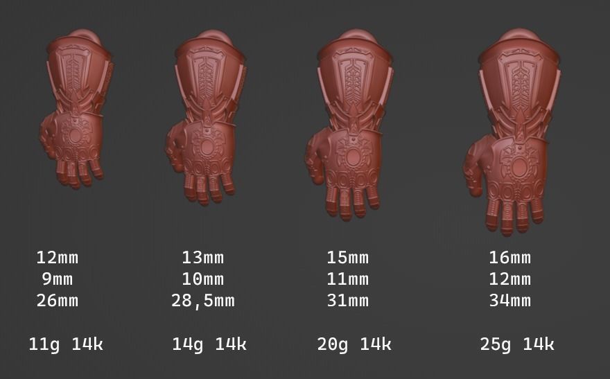 infinity gauntlet 3D print model_7