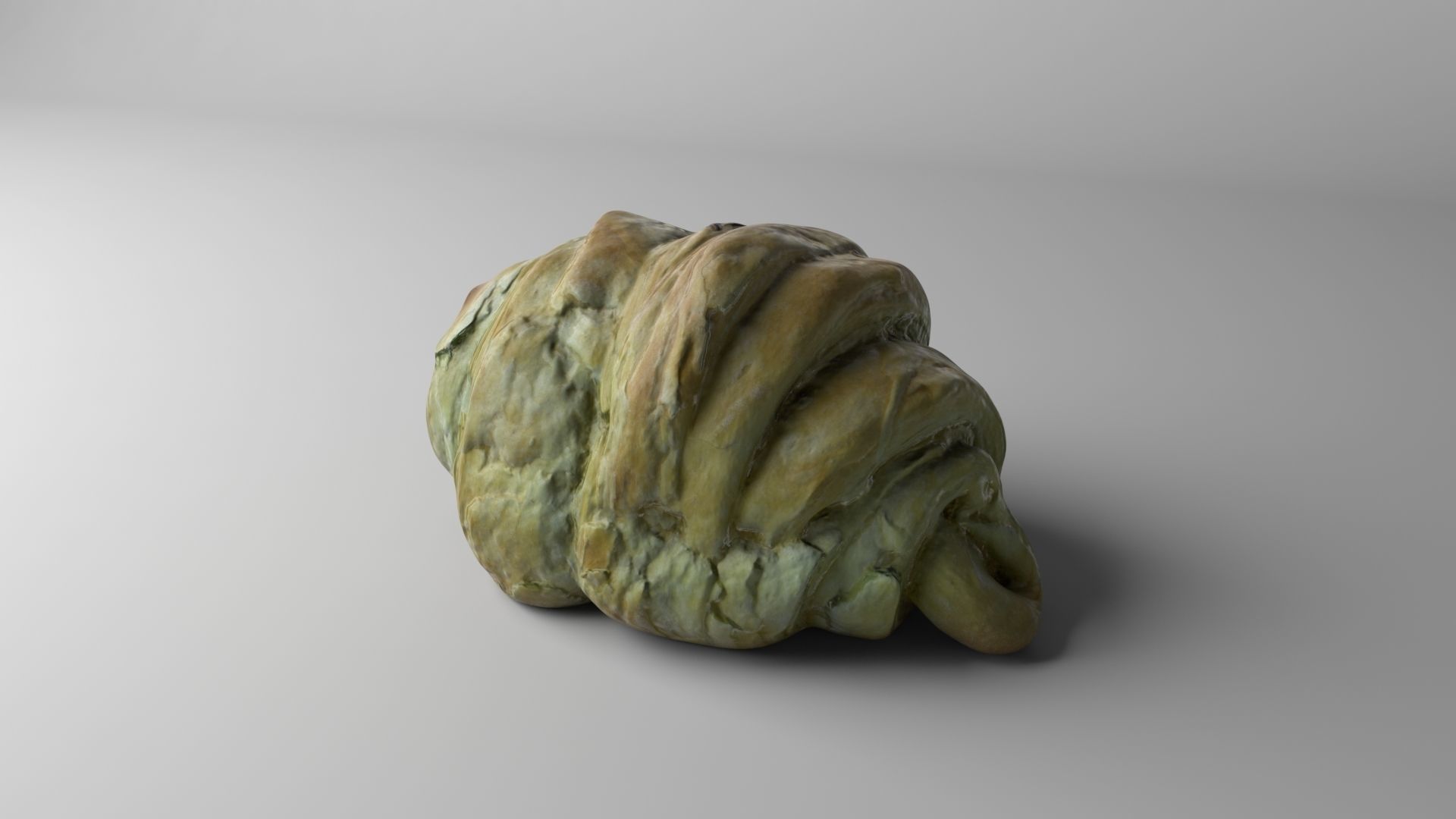 Croissant Low-poly 3D model_3
