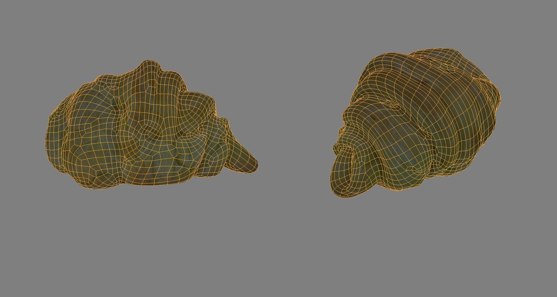 Croissant Low-poly 3D model_7