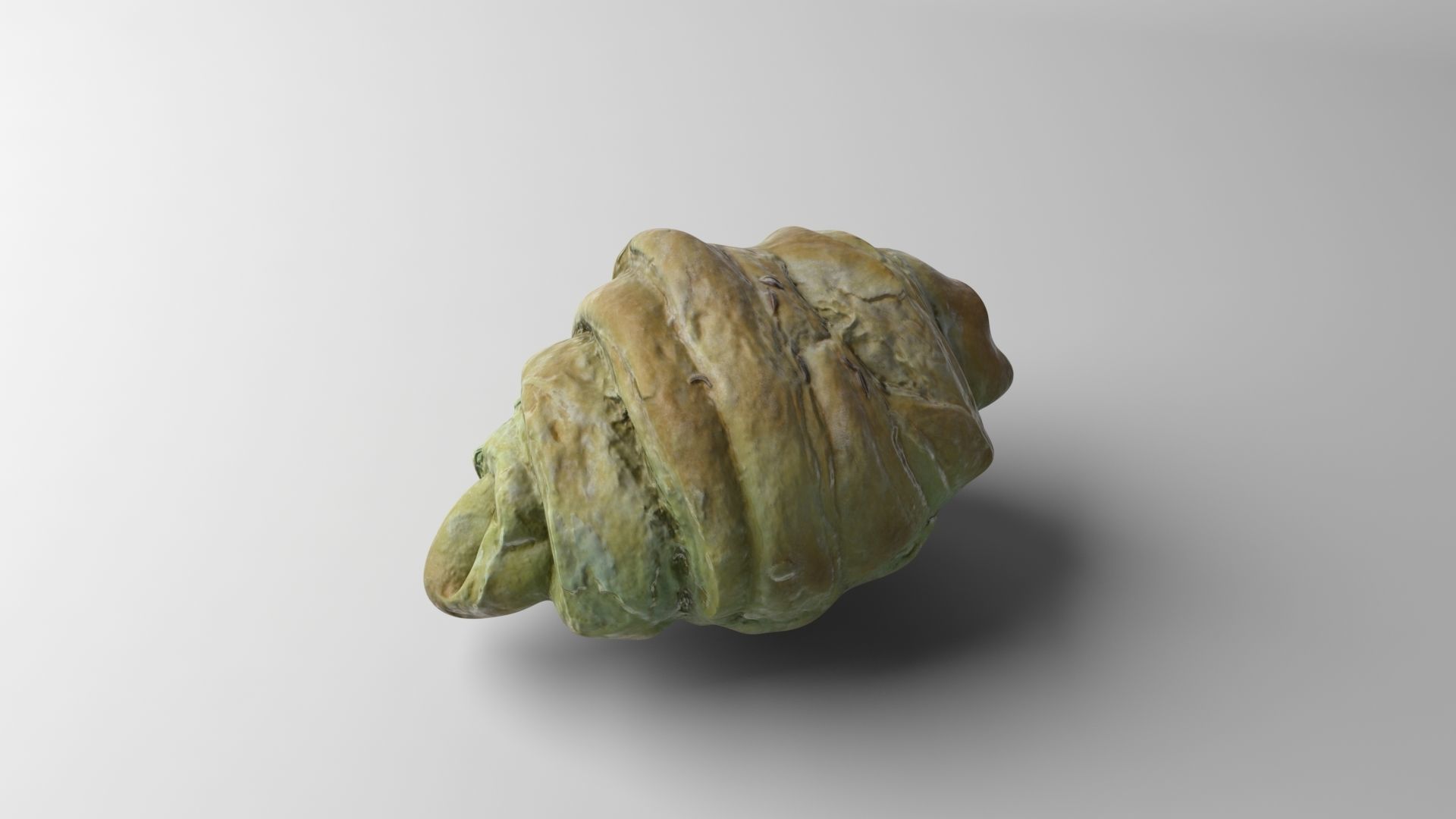 Croissant Low-poly 3D model_1