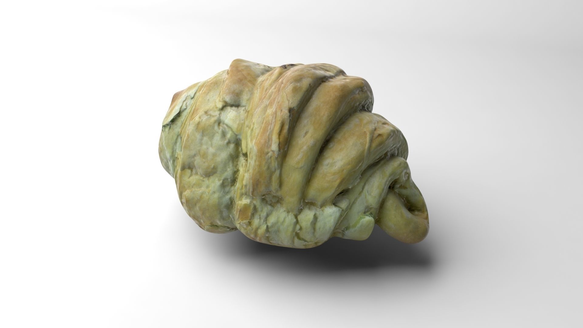 Croissant Low-poly 3D model_5
