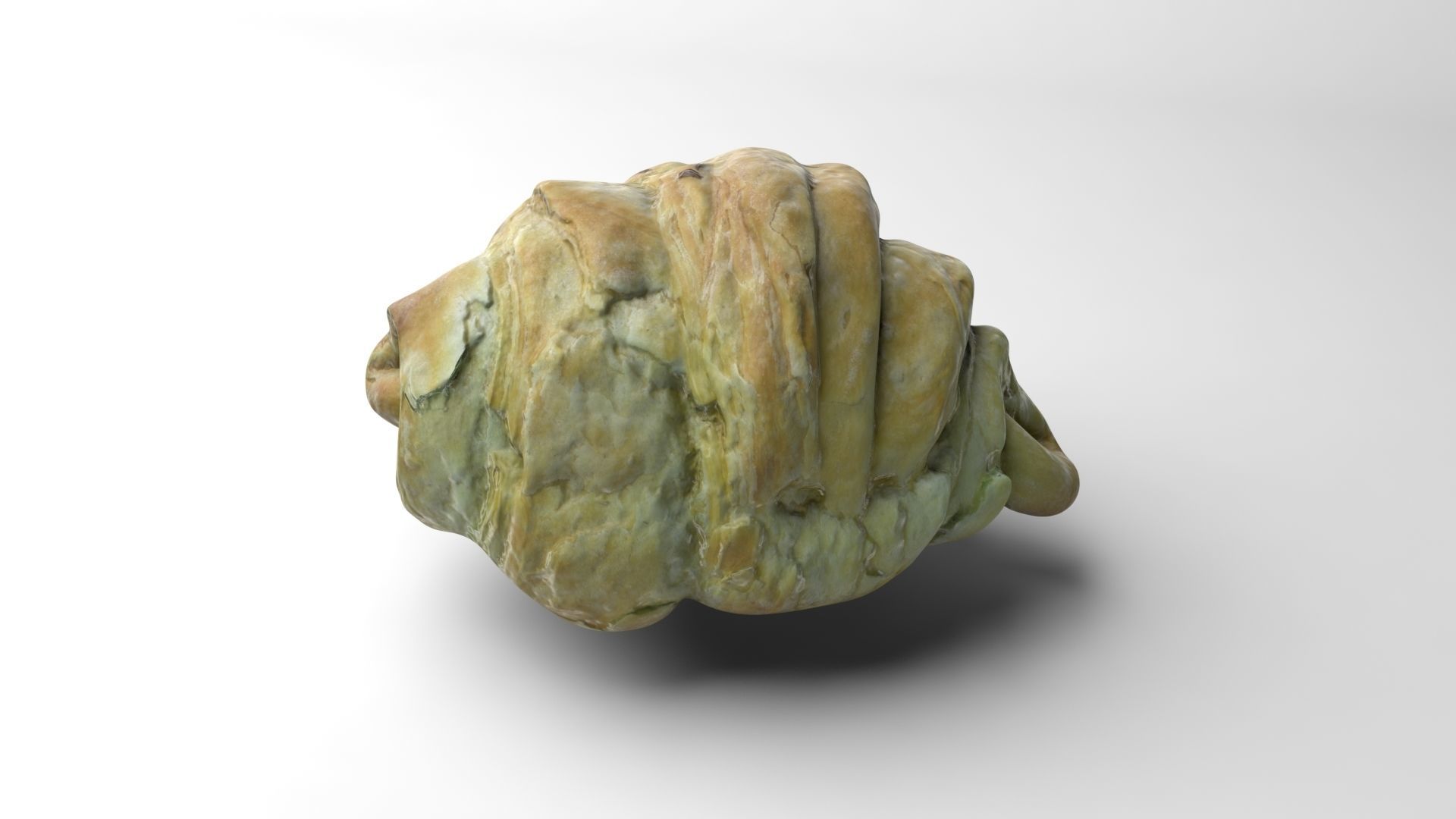 Croissant Low-poly 3D model_2