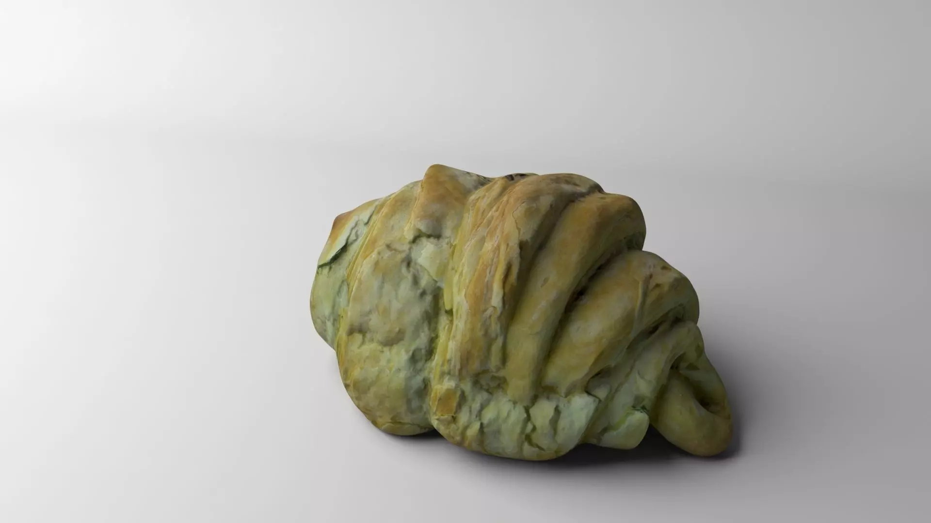 Croissant Low-poly 3D model_0