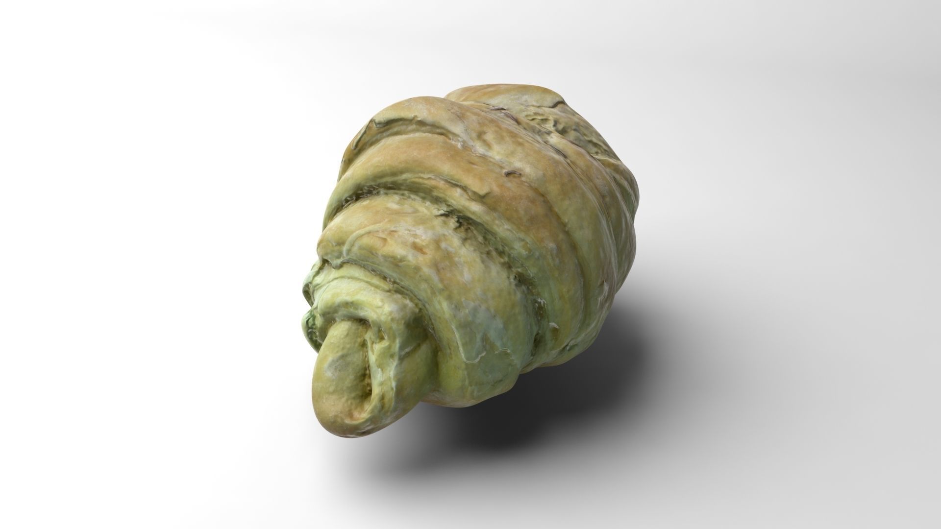 Croissant Low-poly 3D model_4