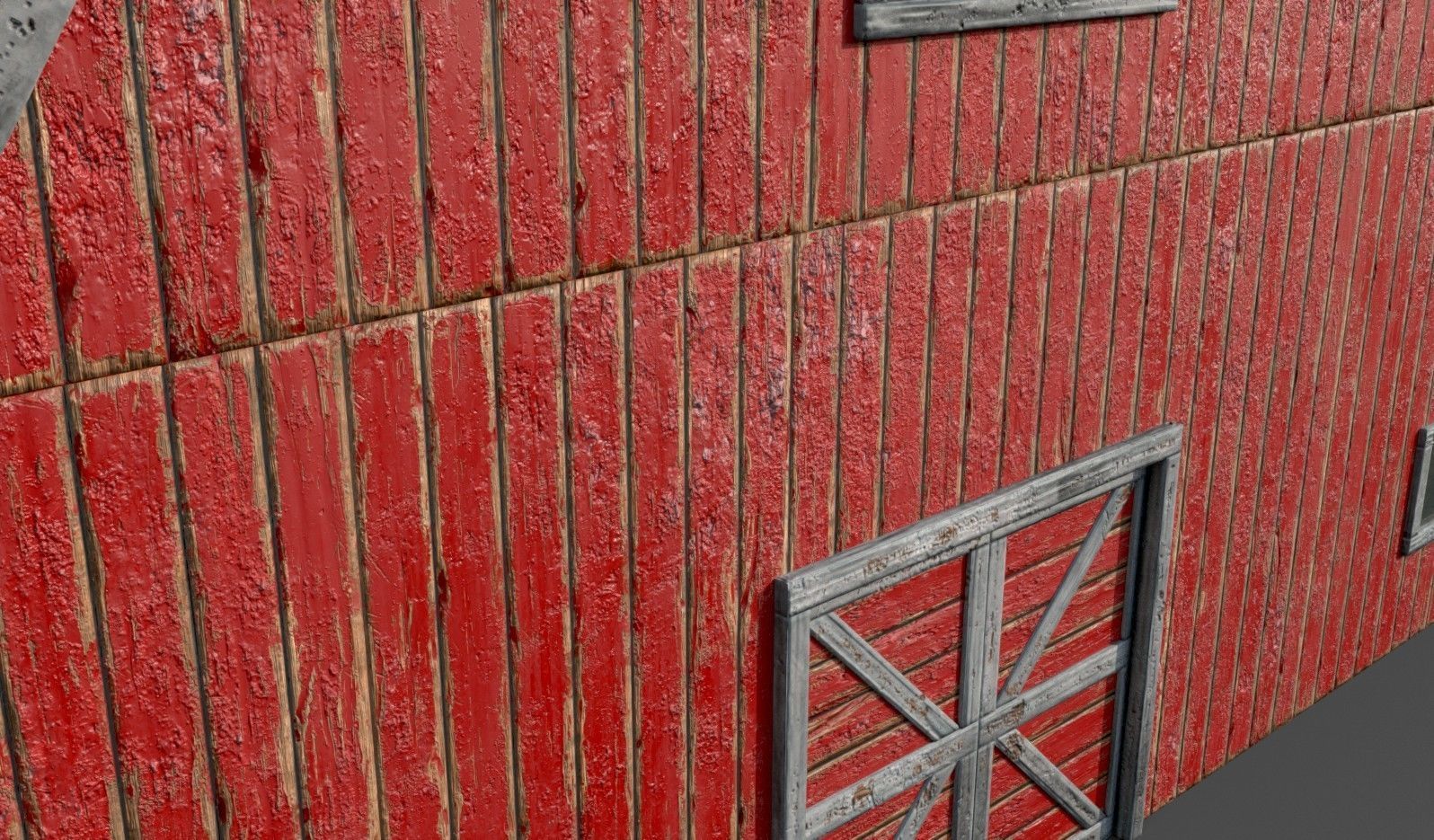 Lowpoly Barn Farm Low-poly 3D model_2