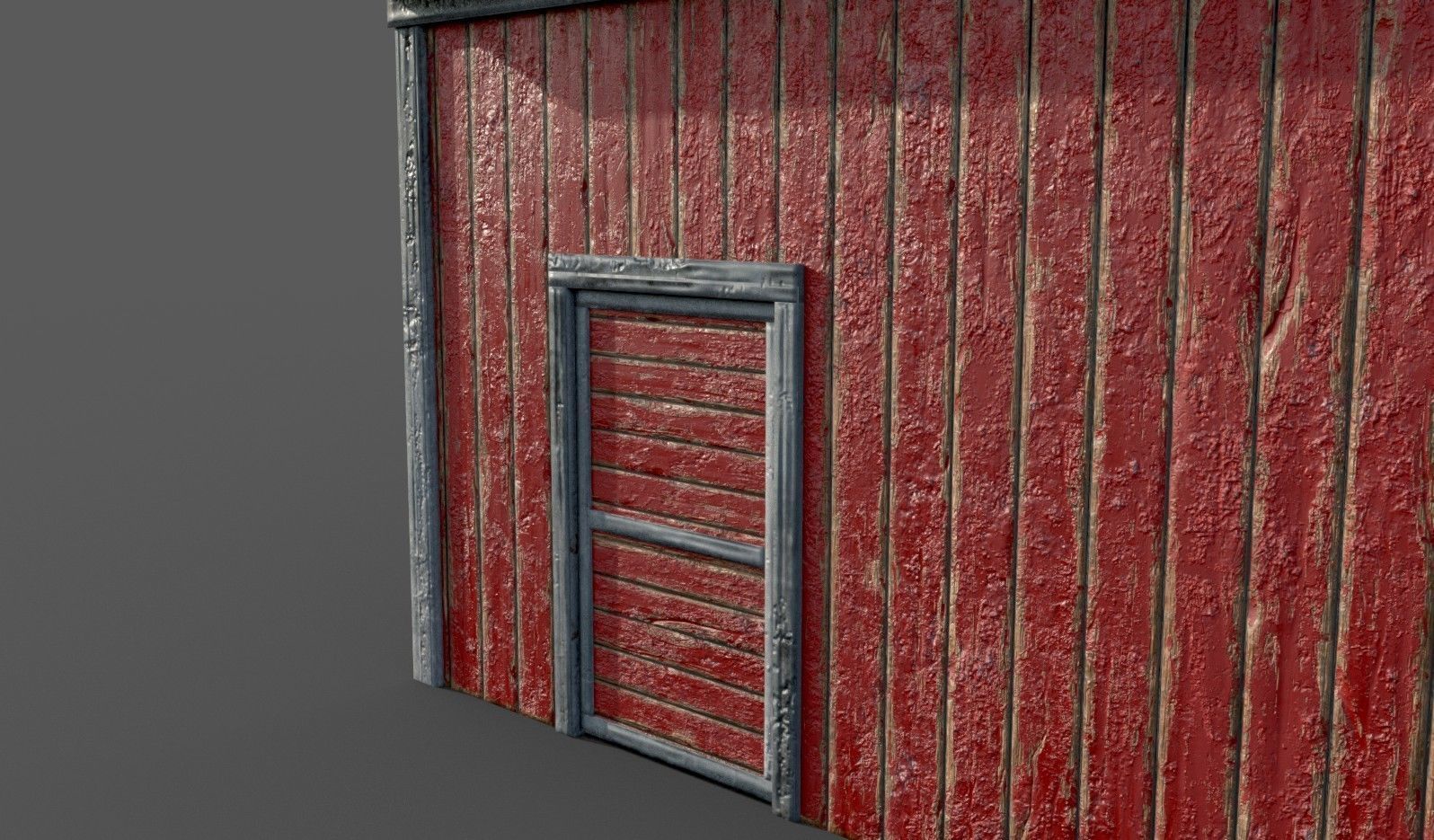 Lowpoly Barn Farm Low-poly 3D model_4