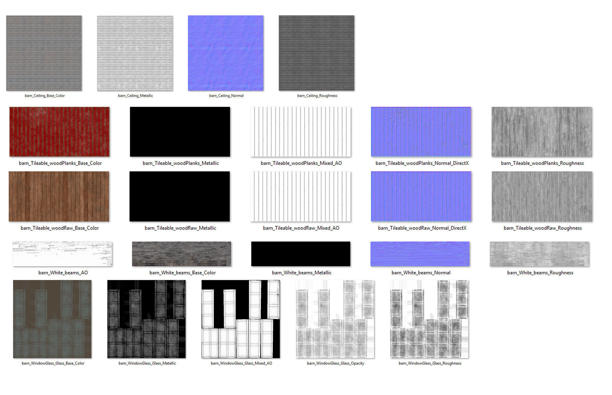 Lowpoly Barn Farm Low-poly 3D model_11