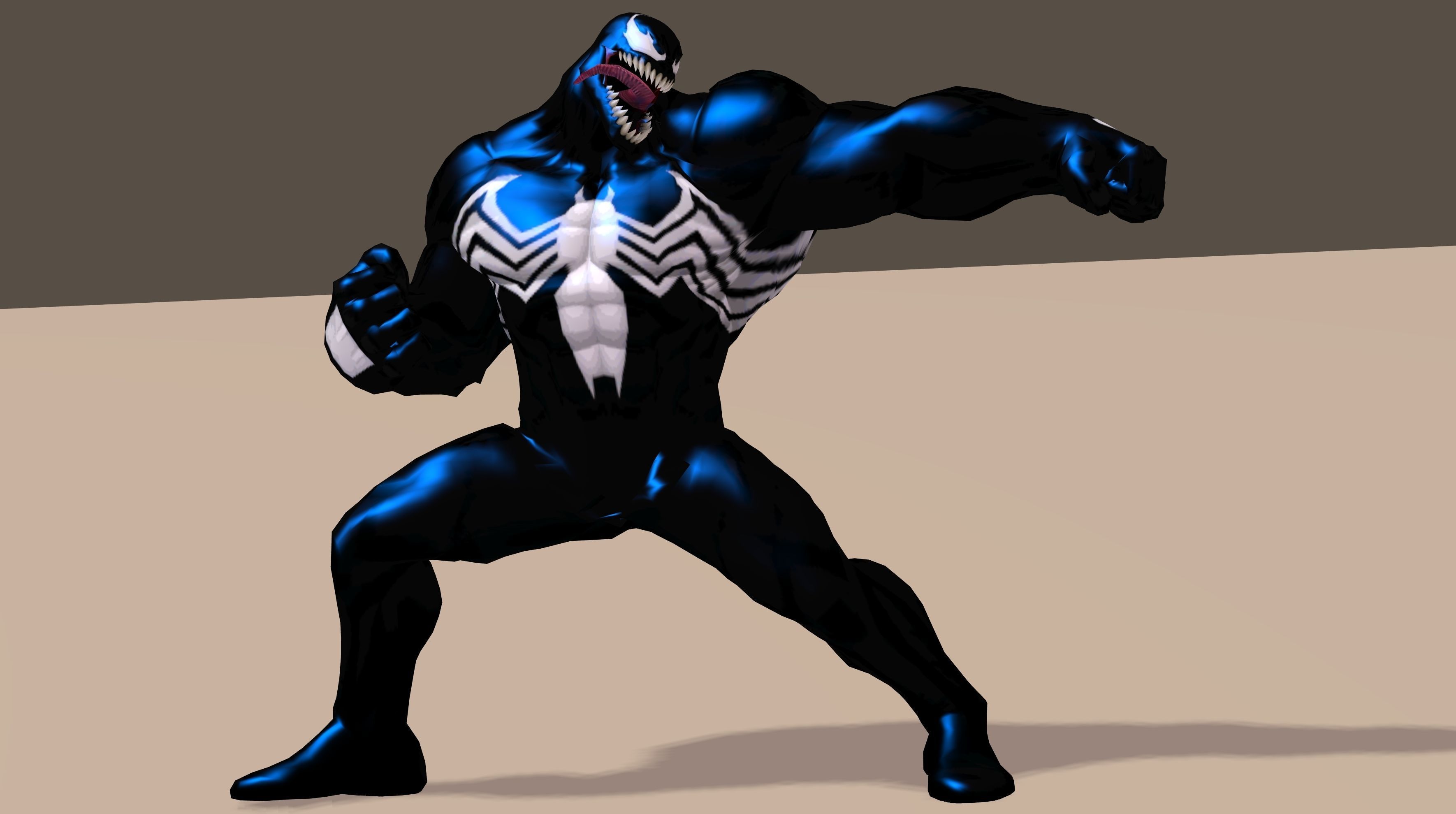 Venom From Marvel C of C Poser Rigged 3D model_10