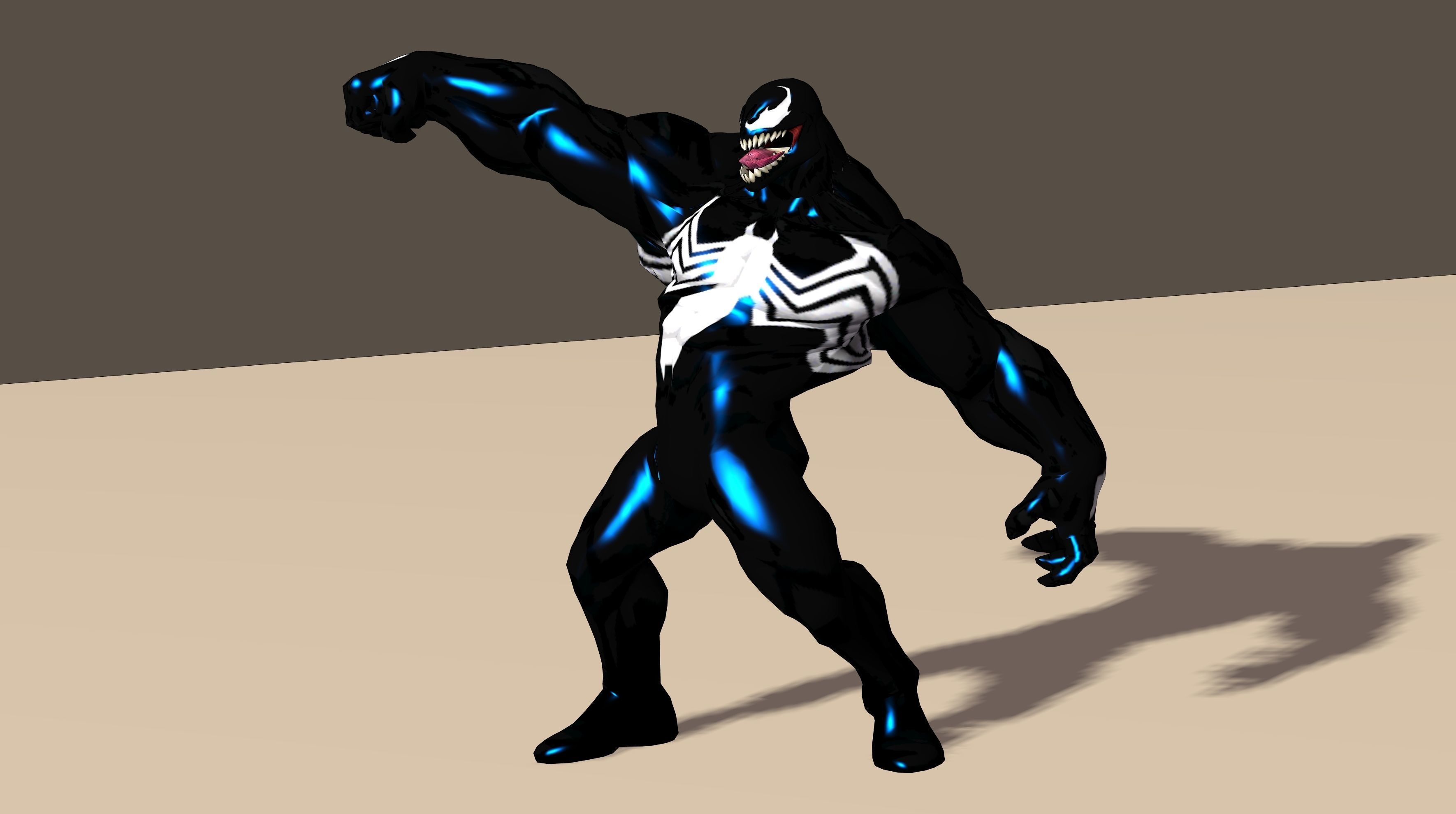 Venom From Marvel C of C Poser Rigged 3D model_2
