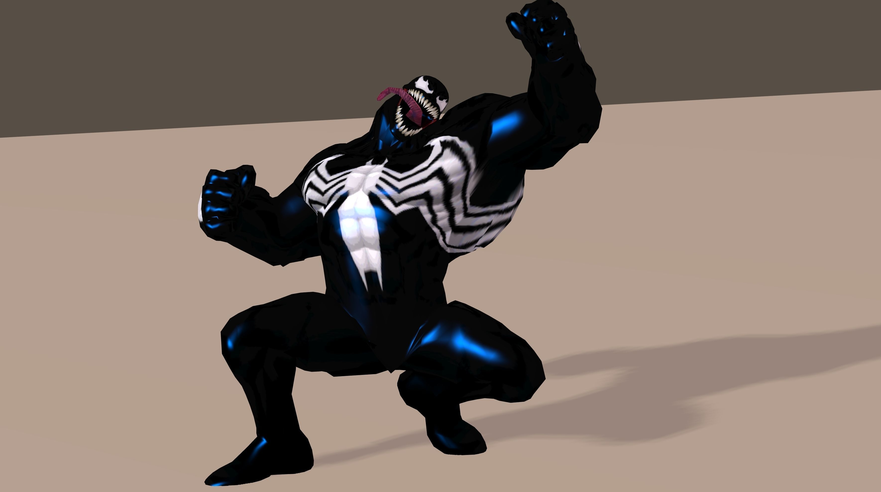 Venom From Marvel C of C Poser Rigged 3D model_5