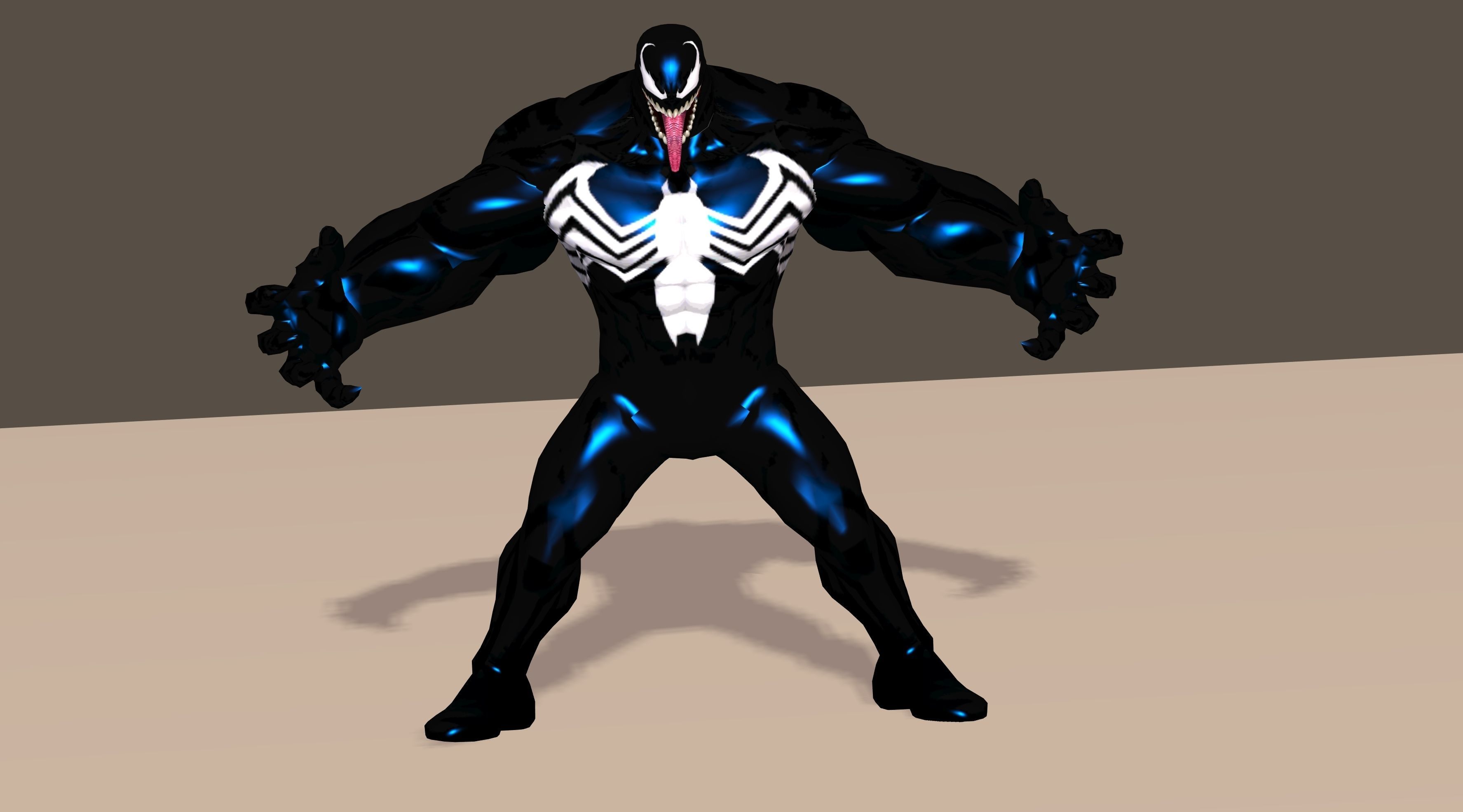Venom From Marvel C of C Poser Rigged 3D model_9