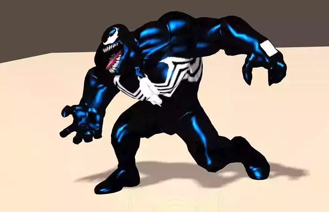 Venom From Marvel C of C Poser Rigged 3D model