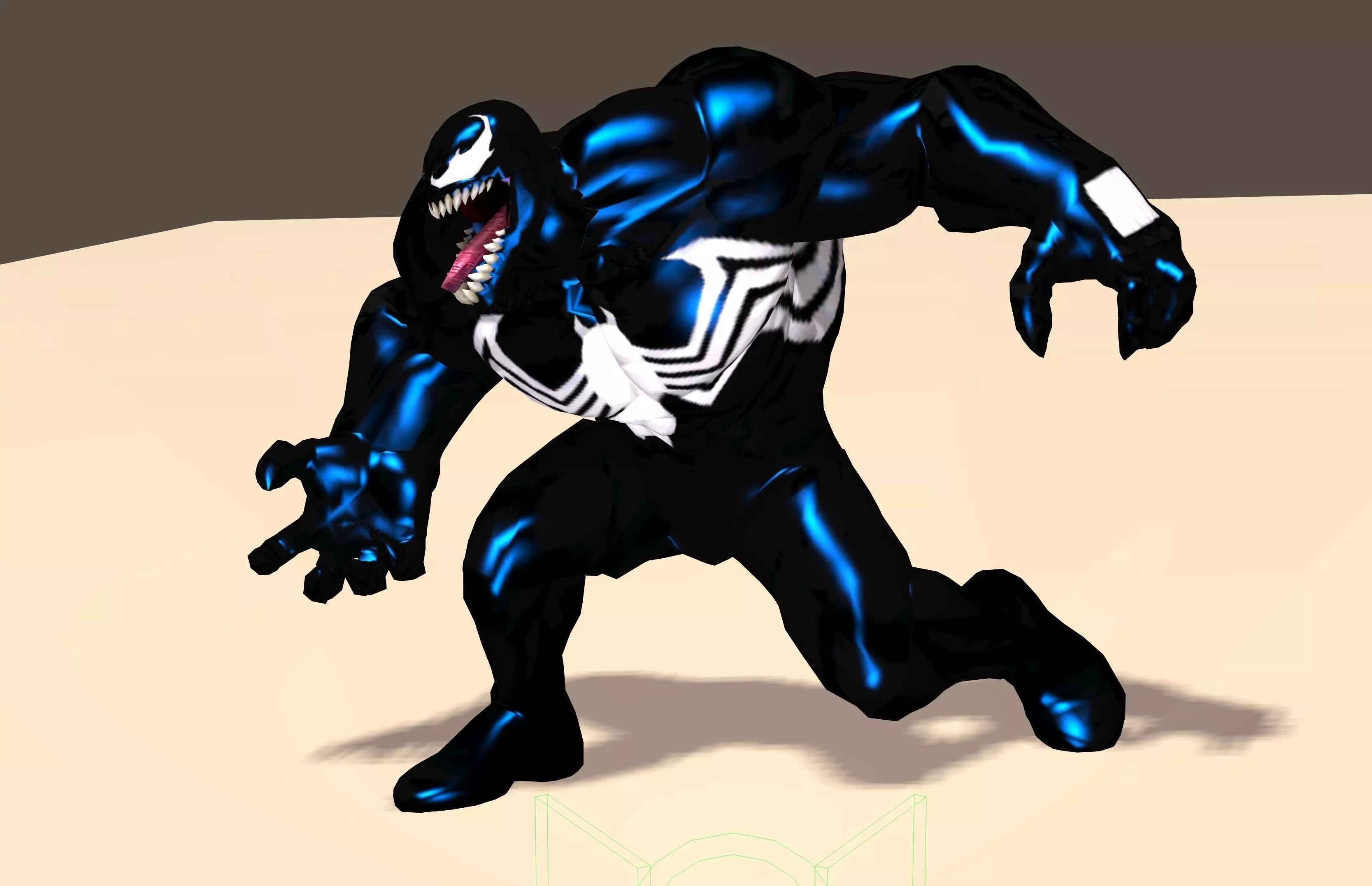 Venom From Marvel C of C Poser Rigged 3D model_0
