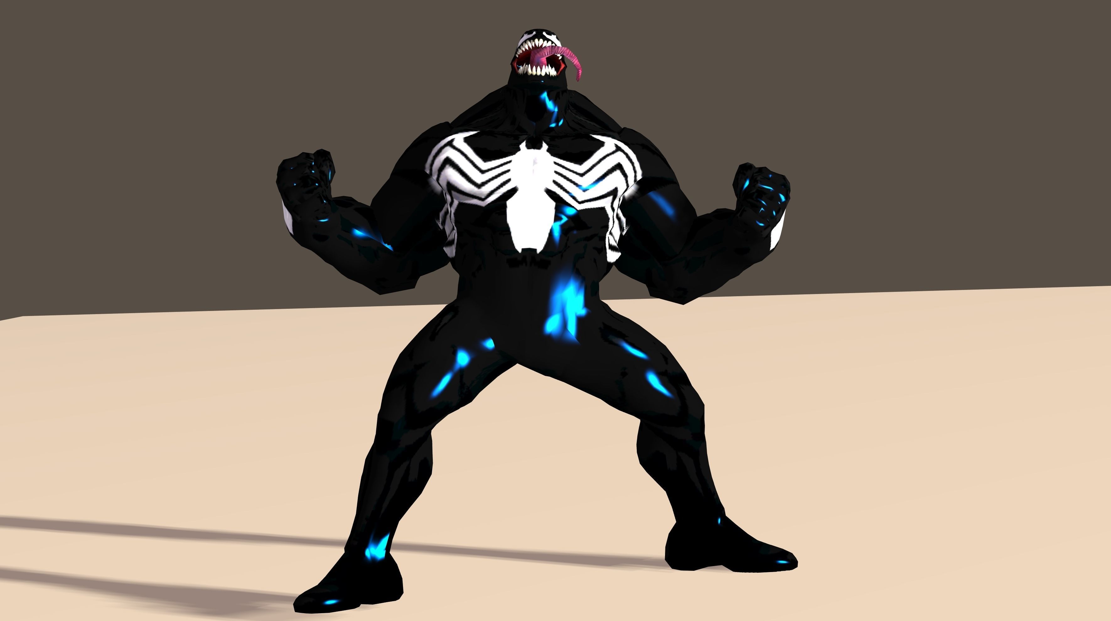 Venom From Marvel C of C Poser Rigged 3D model_4