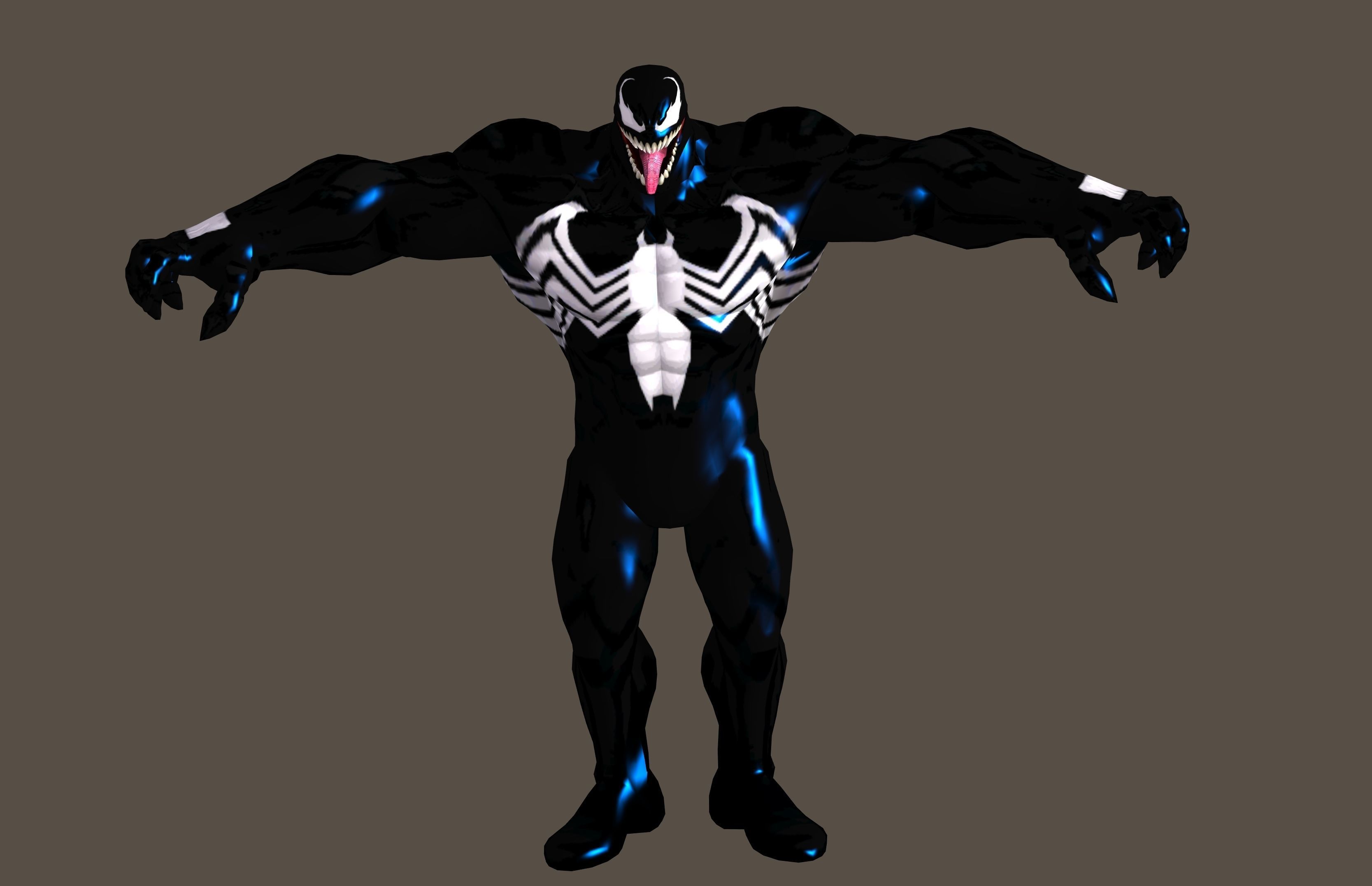 Venom From Marvel C of C Poser Rigged 3D model_1