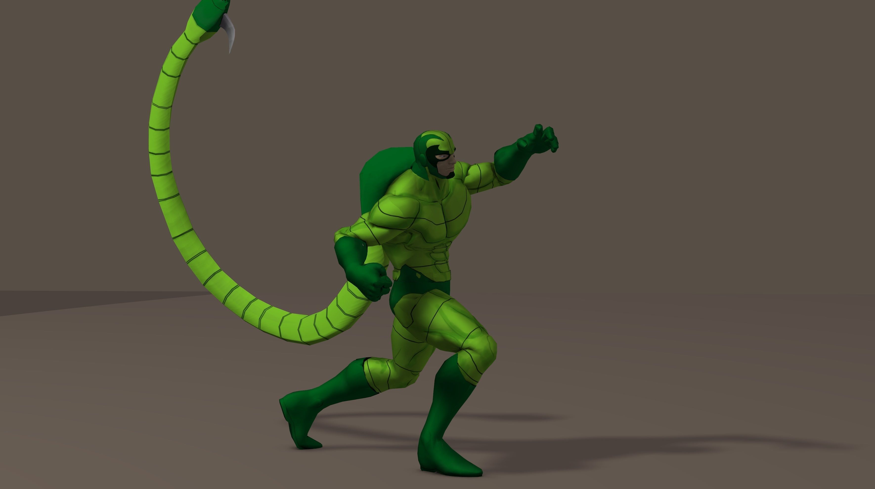 Scorpion 90s animated series Poser rigged 3D model_12