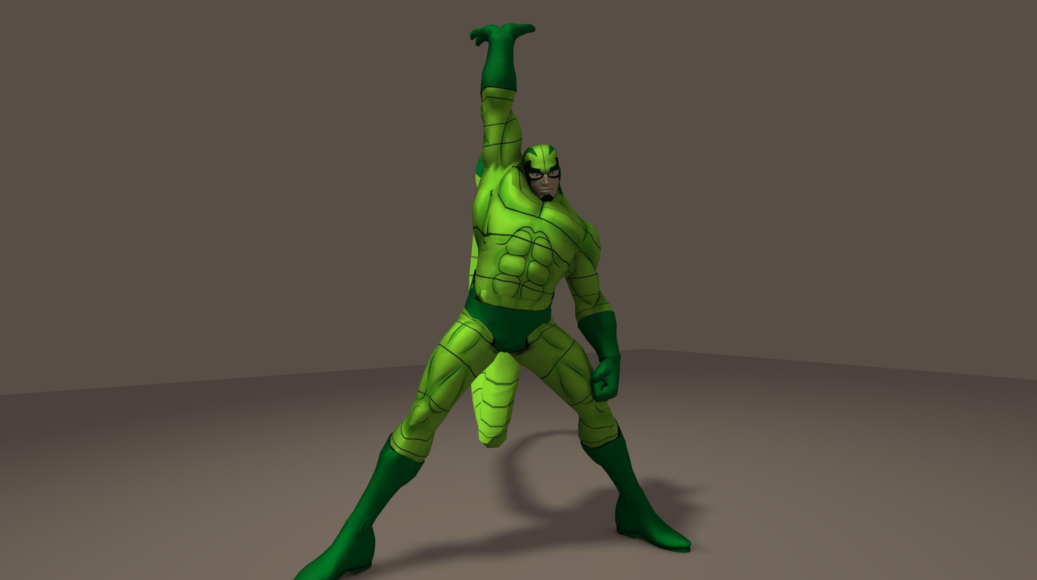 Scorpion 90s animated series Poser rigged 3D model_16