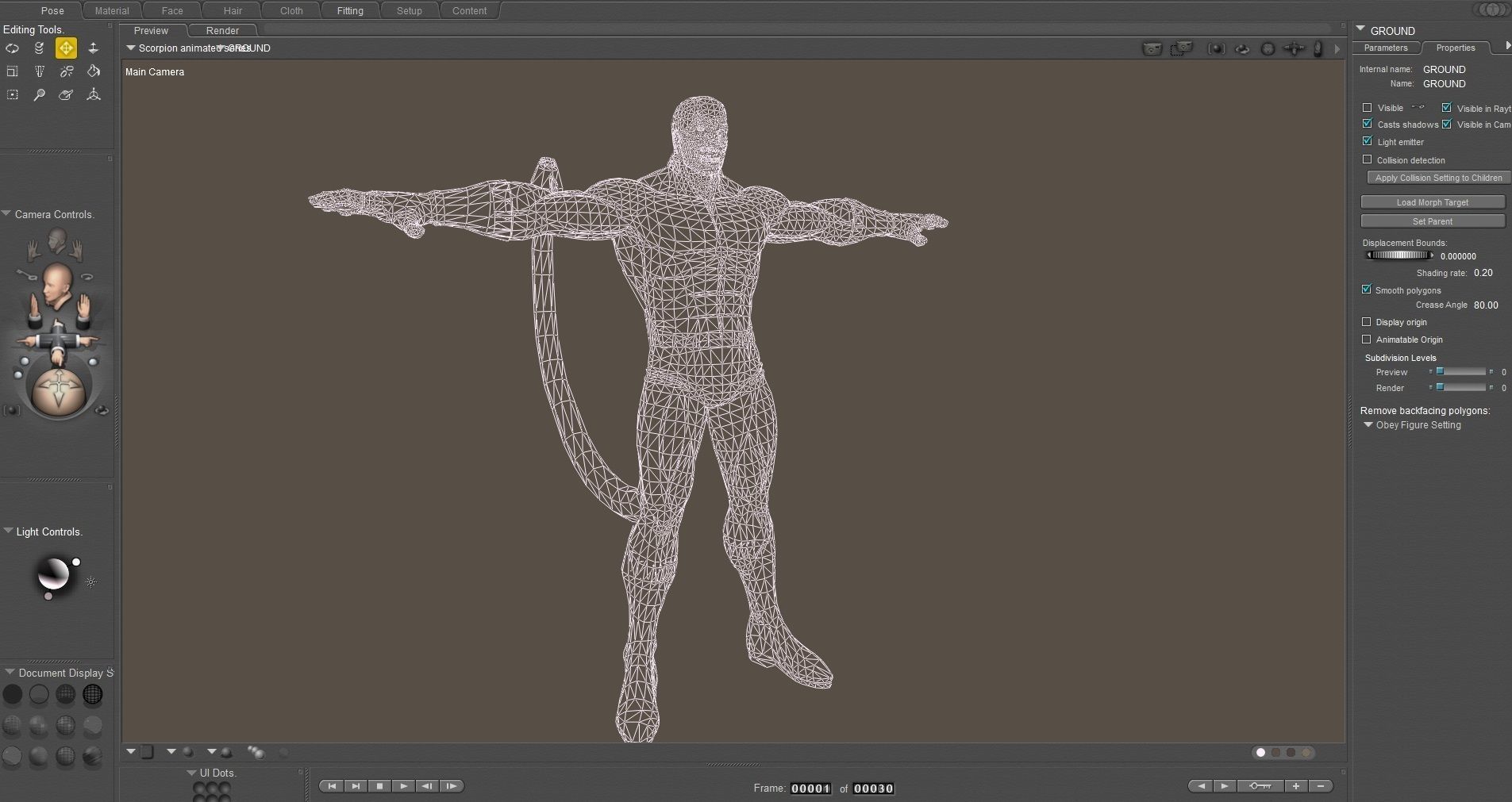 Scorpion 90s animated series Poser rigged 3D model_3