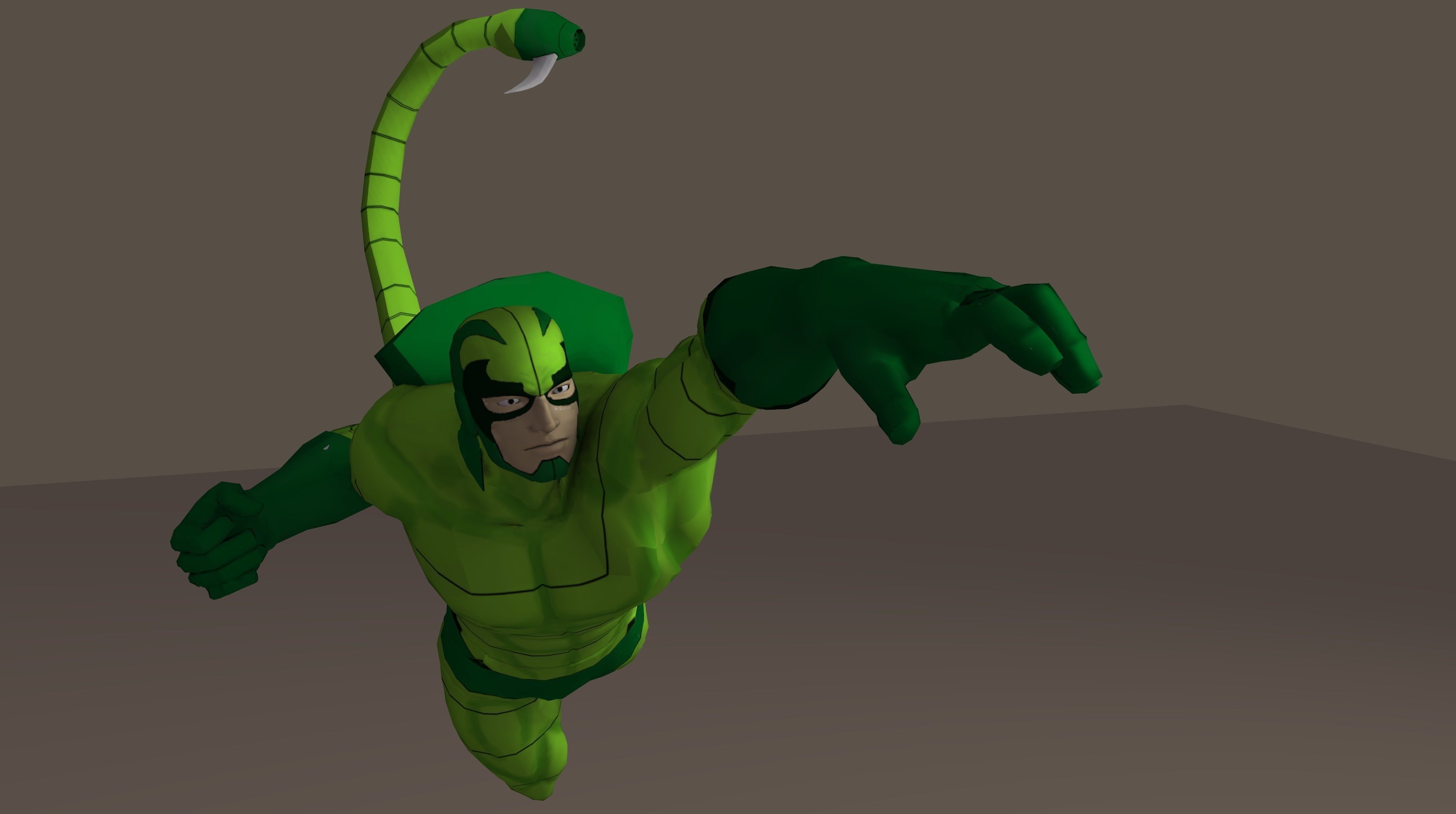 Scorpion 90s animated series Poser rigged 3D model_11