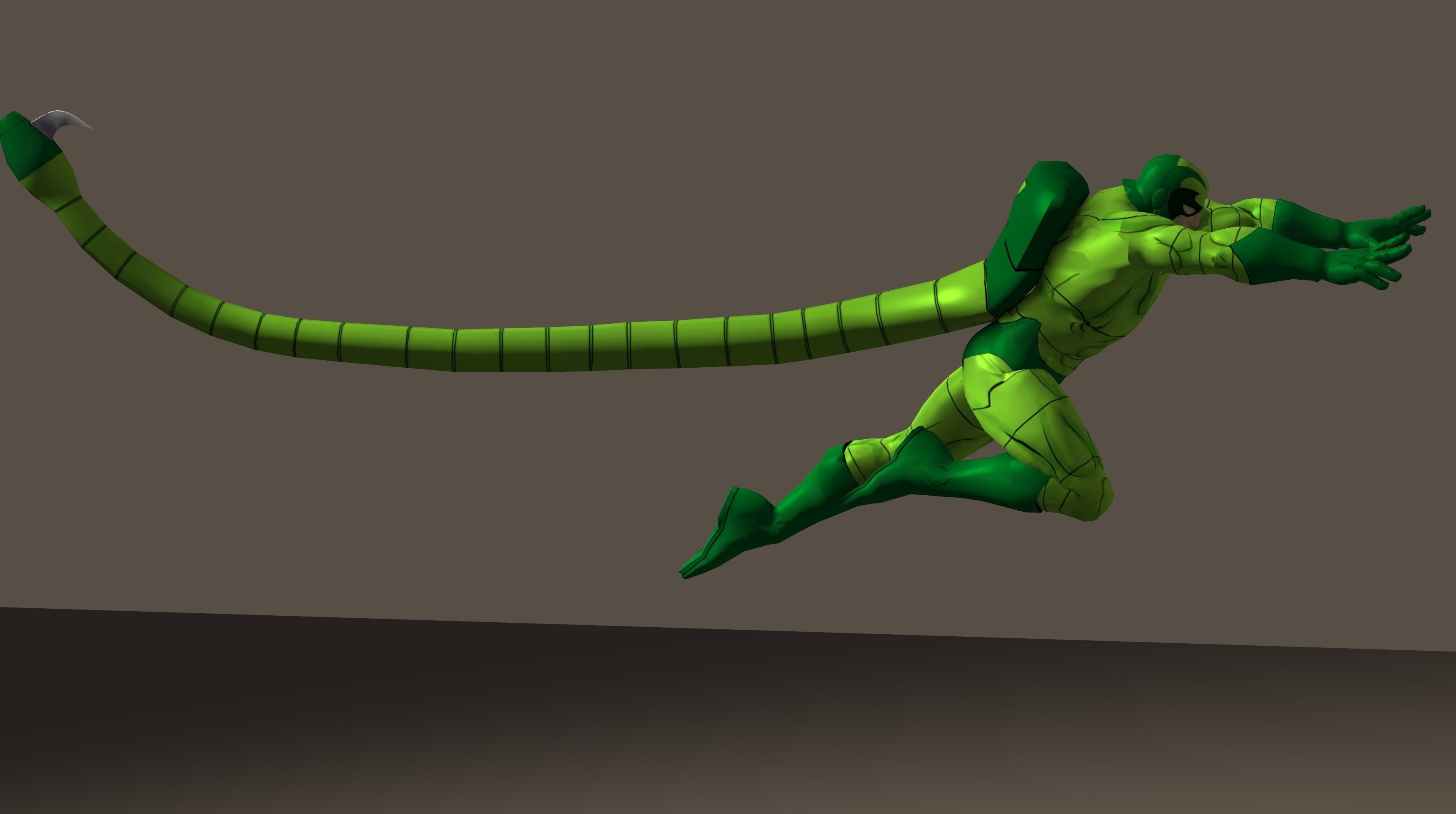 Scorpion 90s animated series Poser rigged 3D model_17