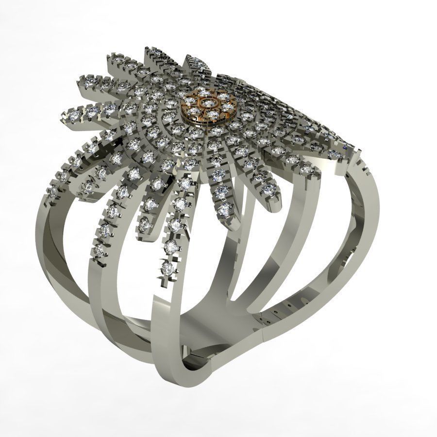 star ring   3D print model_3