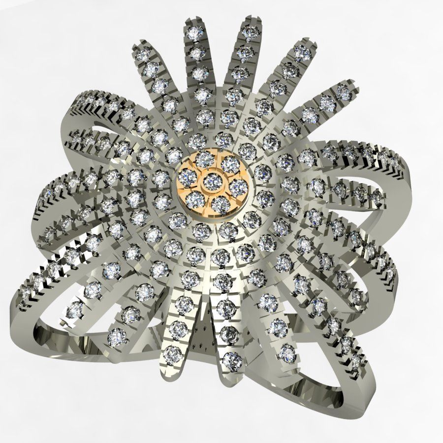 star ring   3D print model_4