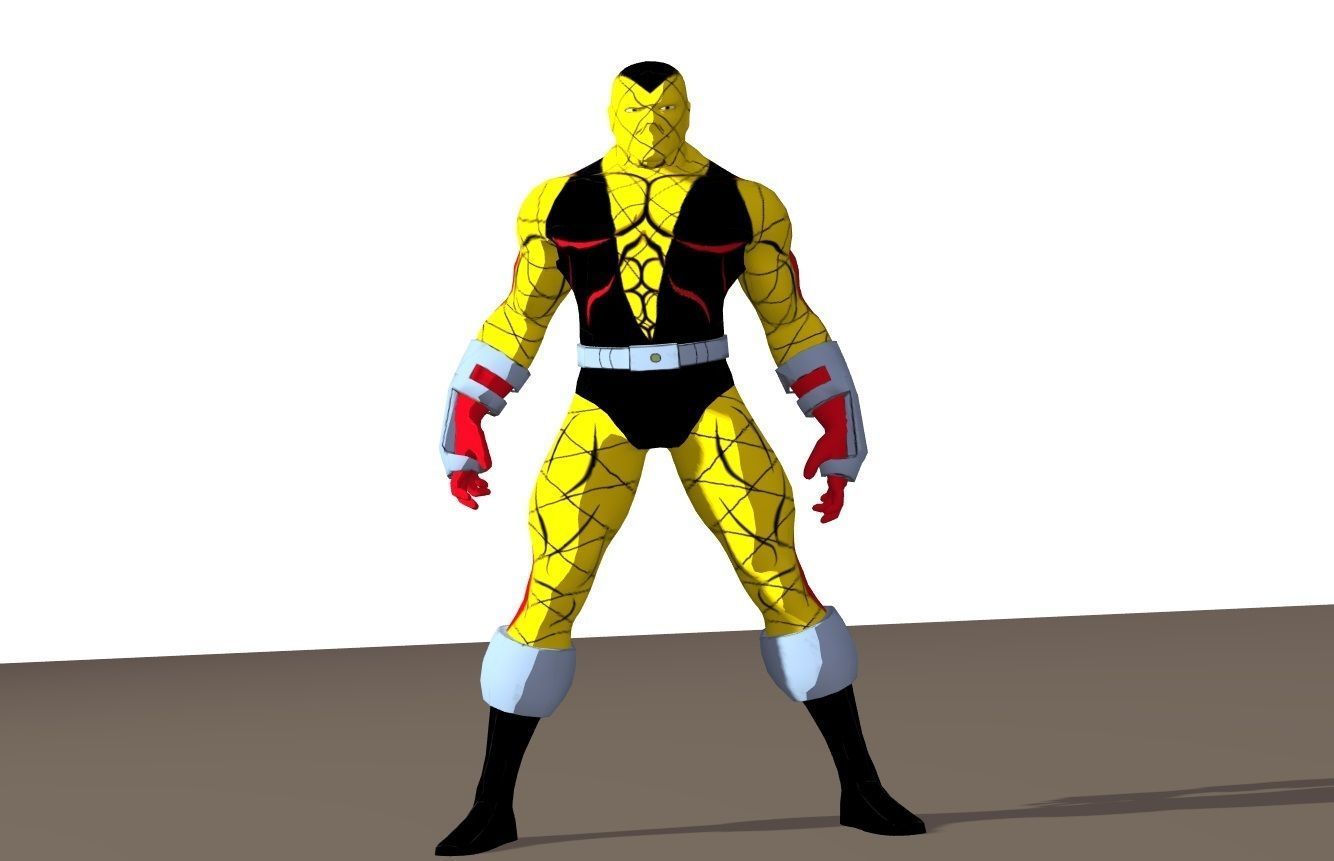 Shocker 90s animated series Rigged for Poser 3D model_14