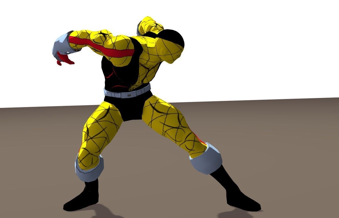 Shocker 90s animated series Rigged for Poser 3D model_13