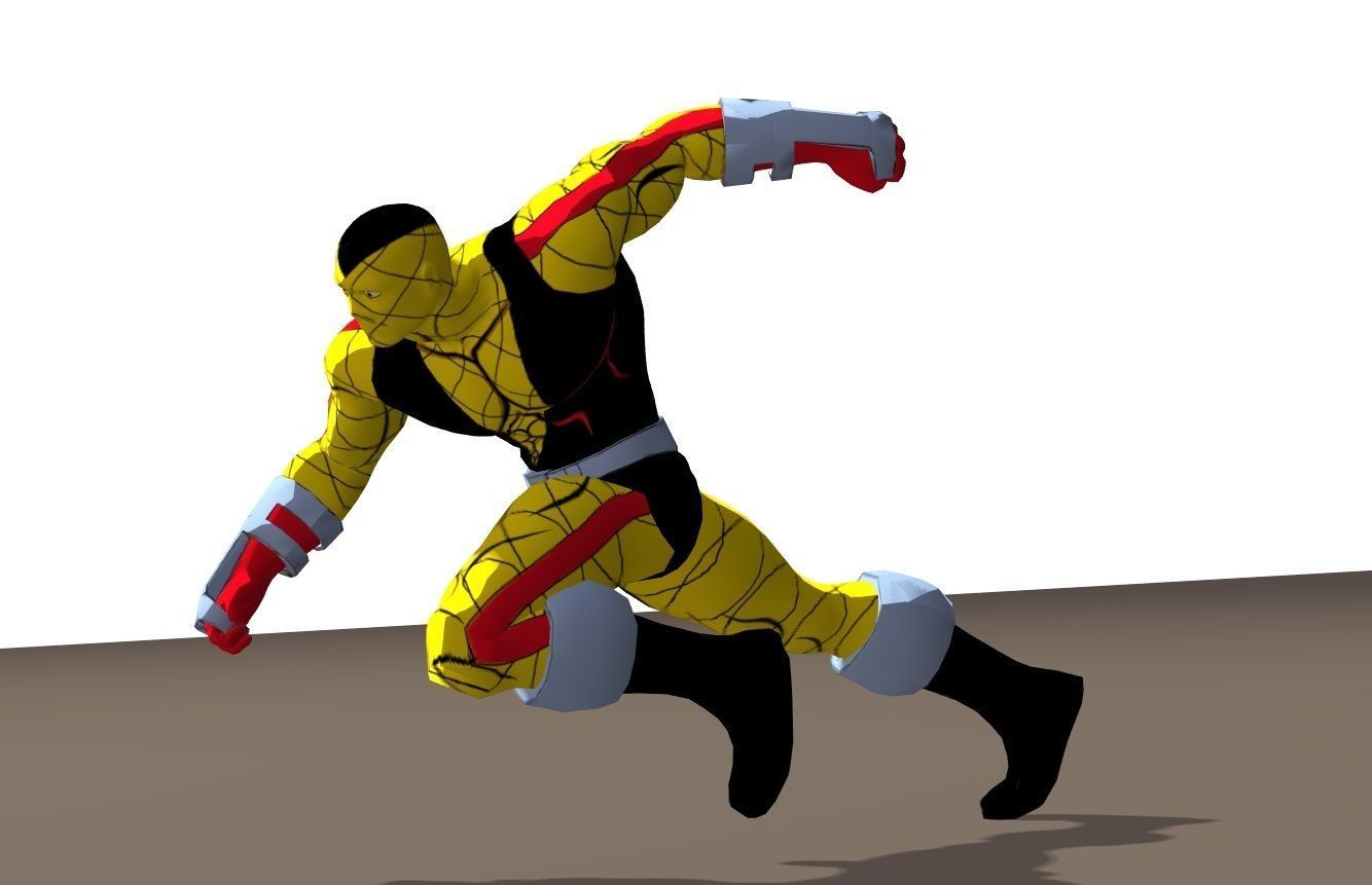 Shocker 90s animated series Rigged for Poser 3D model_24