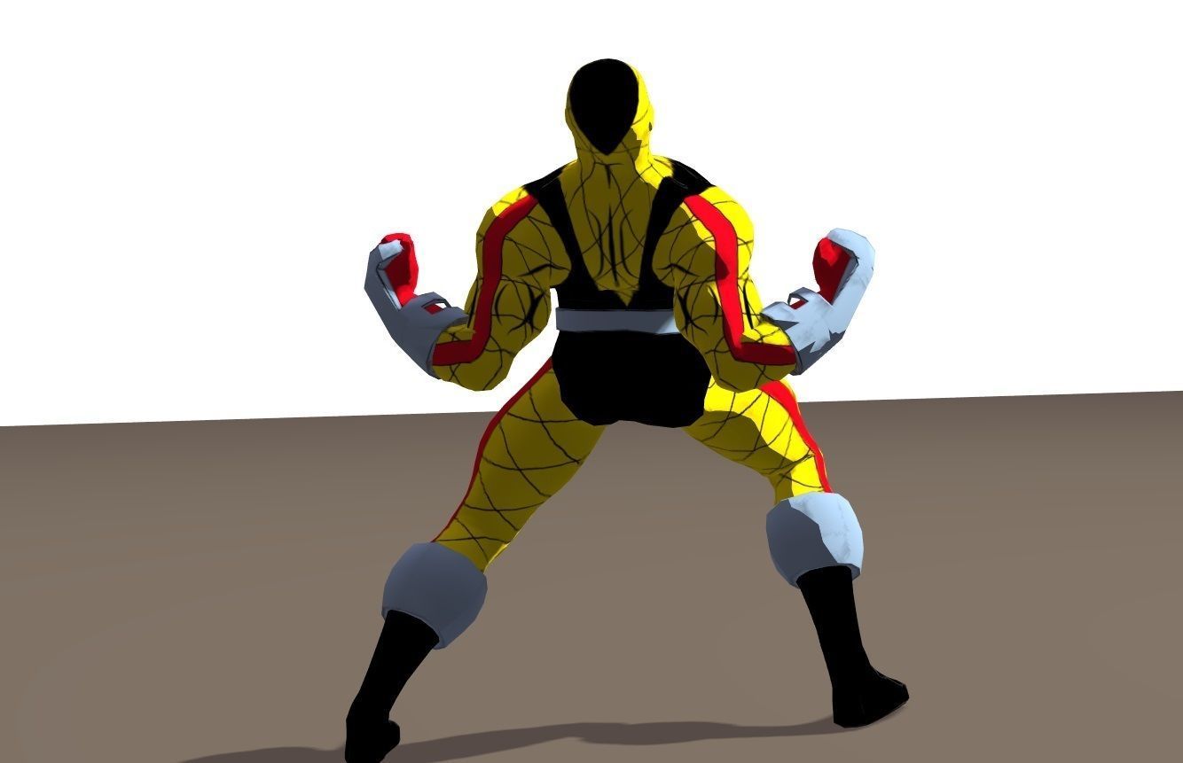 Shocker 90s animated series Rigged for Poser 3D model_12