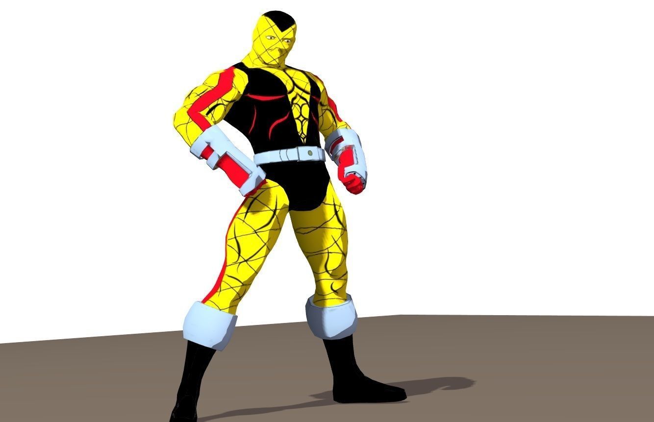 Shocker 90s animated series Rigged for Poser 3D model_16
