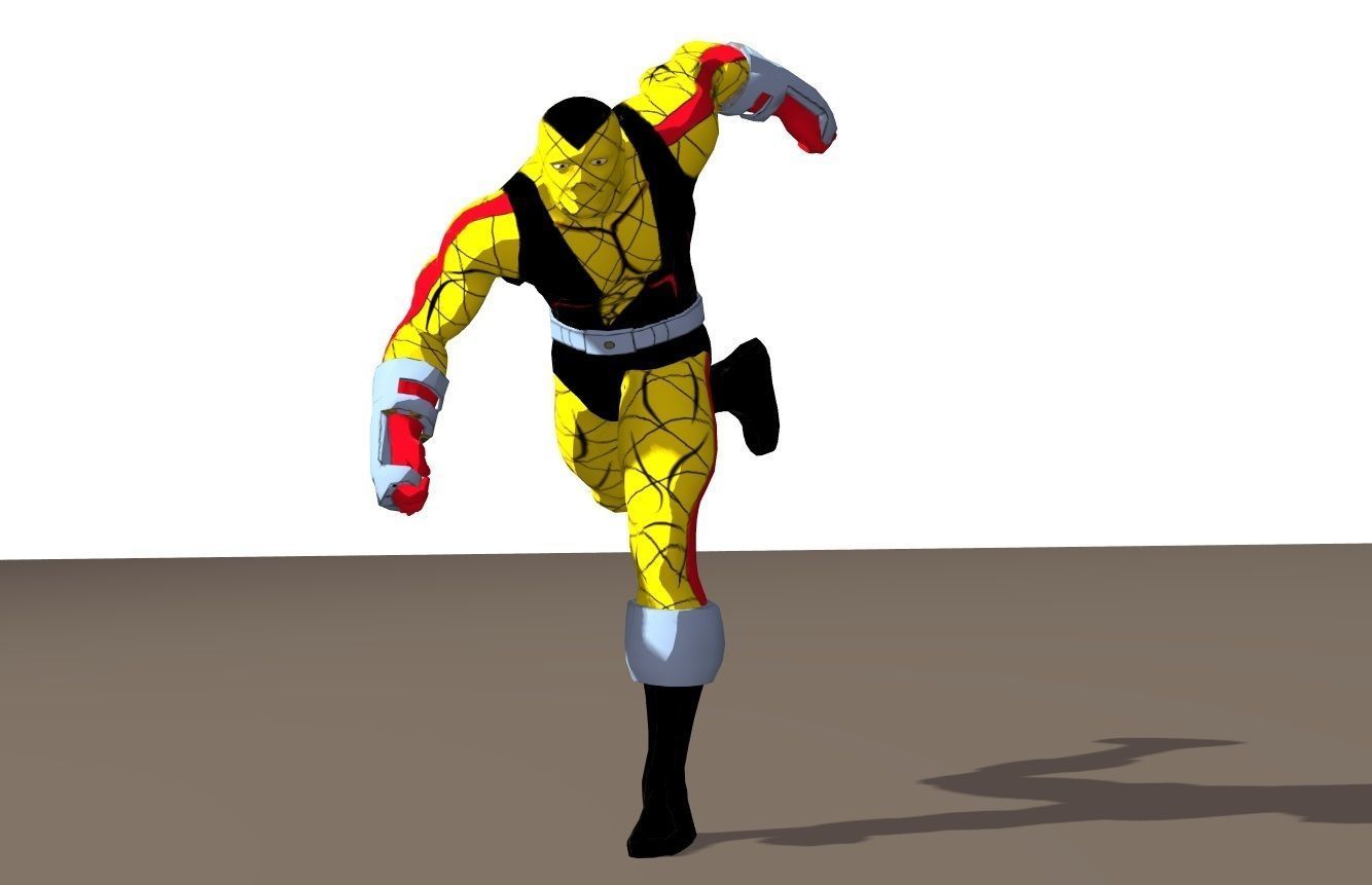 Shocker 90s animated series Rigged for Poser 3D model_23