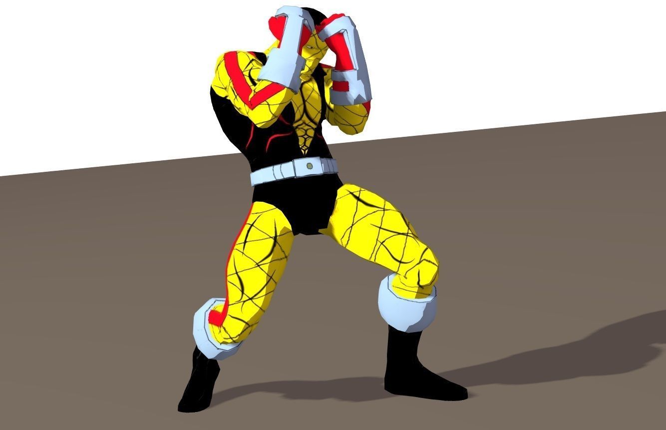 Shocker 90s animated series Rigged for Poser 3D model_17