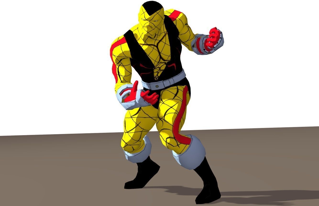 Shocker 90s animated series Rigged for Poser 3D model_21