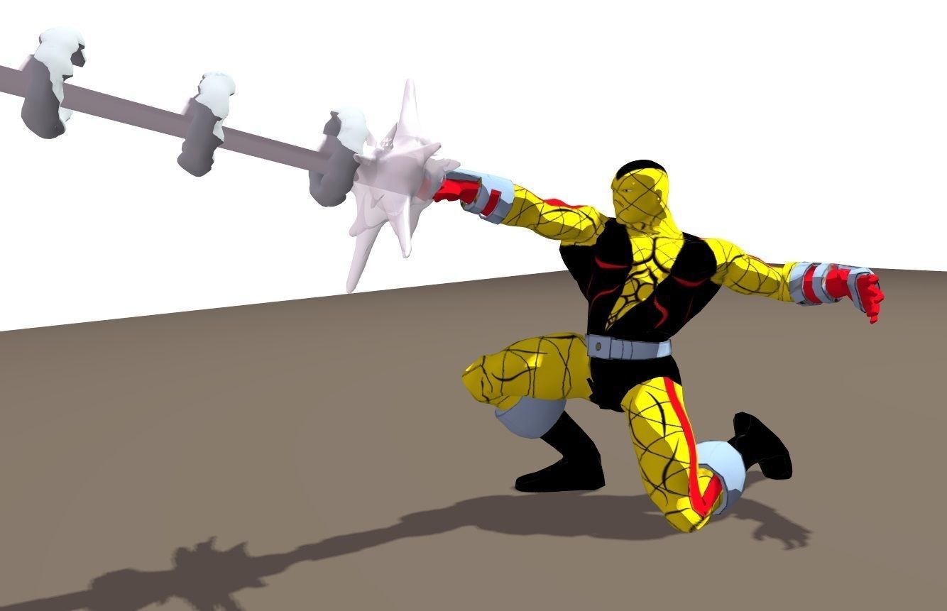 Shocker 90s animated series Rigged for Poser 3D model_1