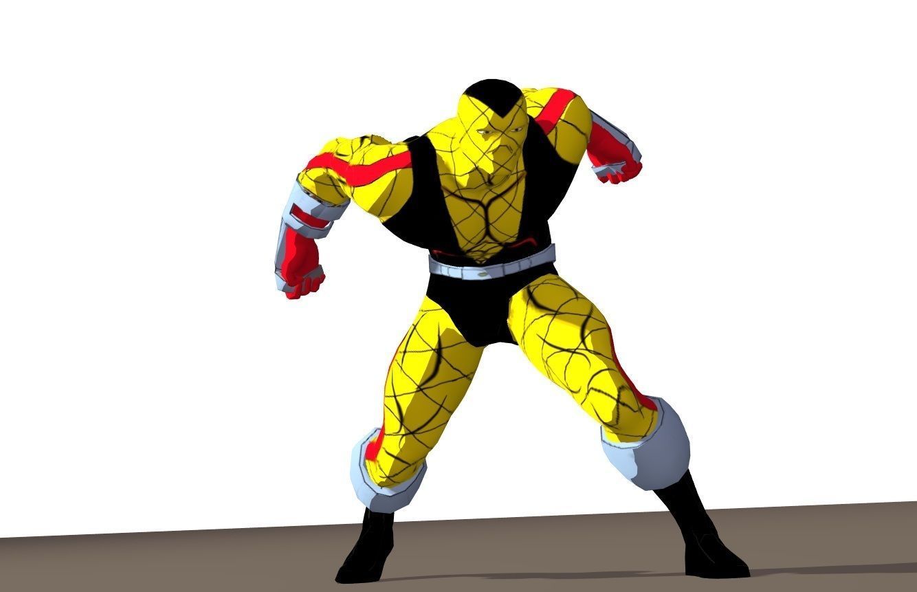 Shocker 90s animated series Rigged for Poser 3D model_5