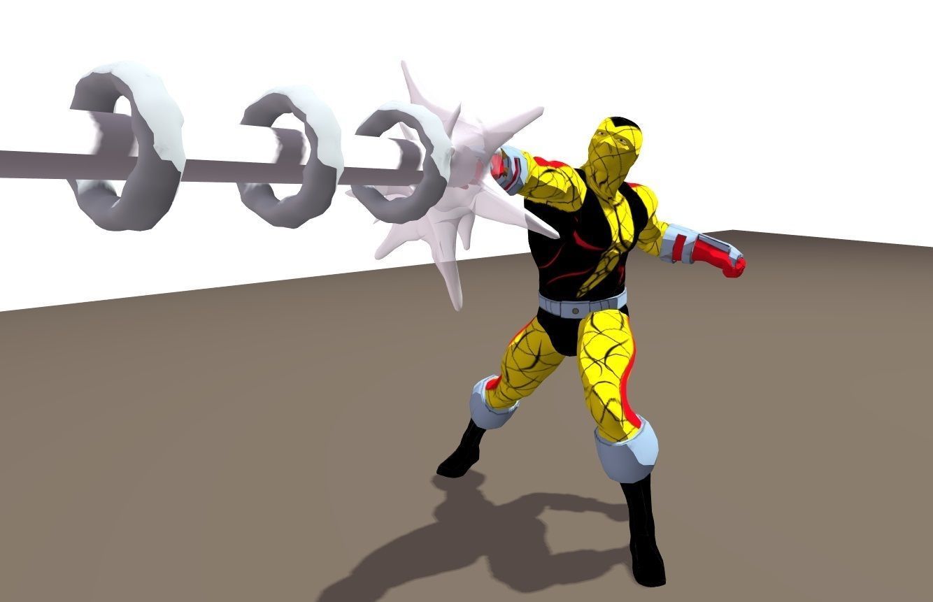 Shocker 90s animated series Rigged for Poser 3D model_4