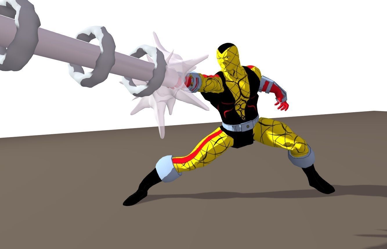 Shocker 90s animated series Rigged for Poser 3D model_3