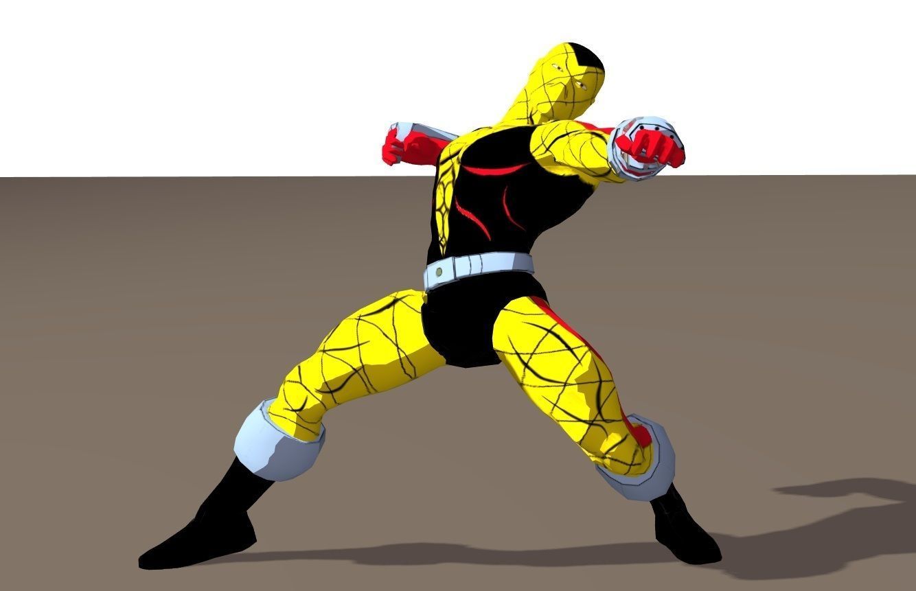Shocker 90s animated series Rigged for Poser 3D model_27