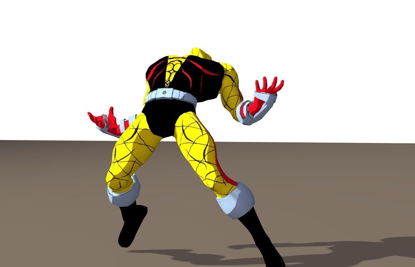 Shocker 90s animated series Rigged for Poser 3D model_15