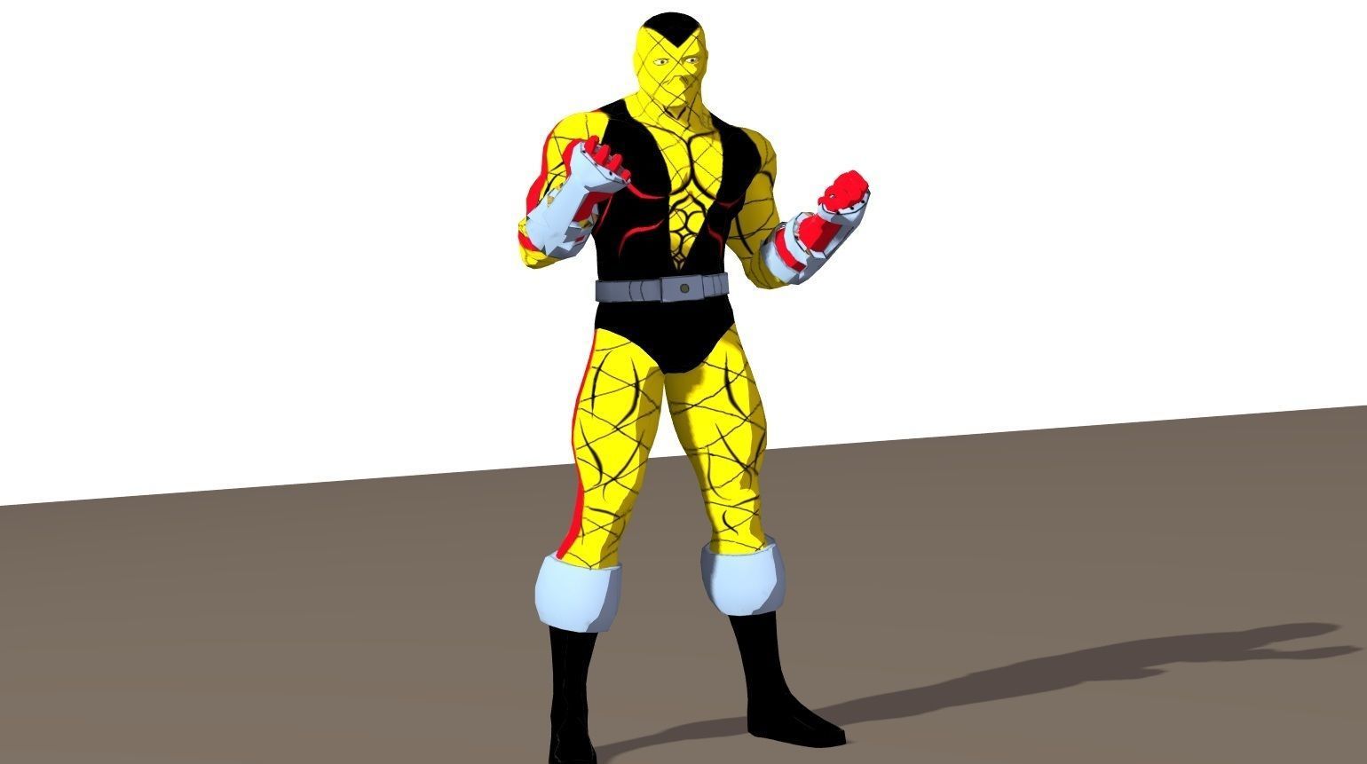 Shocker 90s animated series Rigged for Poser 3D model_19