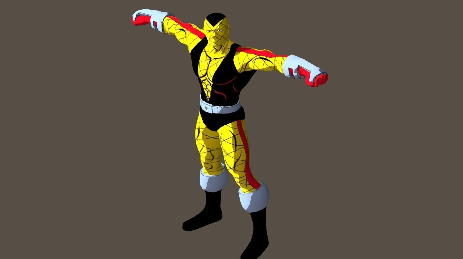 Shocker 90s animated series Rigged for Poser 3D model_22