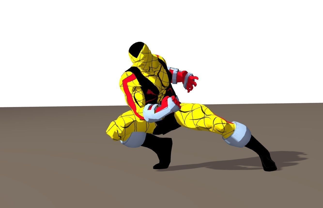 Shocker 90s animated series Rigged for Poser 3D model_6