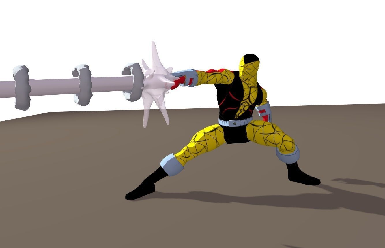 Shocker 90s animated series Rigged for Poser 3D model_7